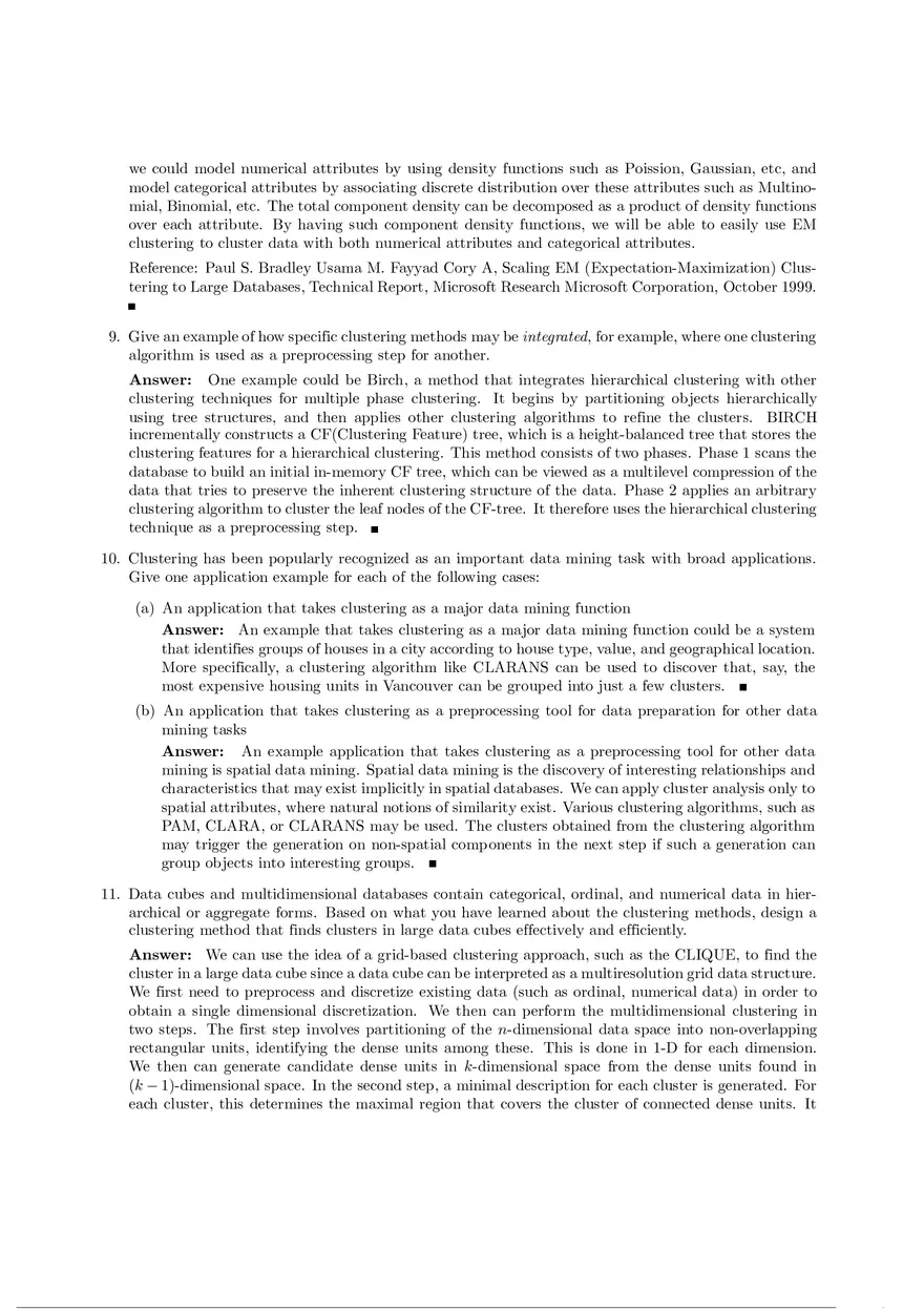 Solution Manual for Data Mining Chapter 10 - Page 6