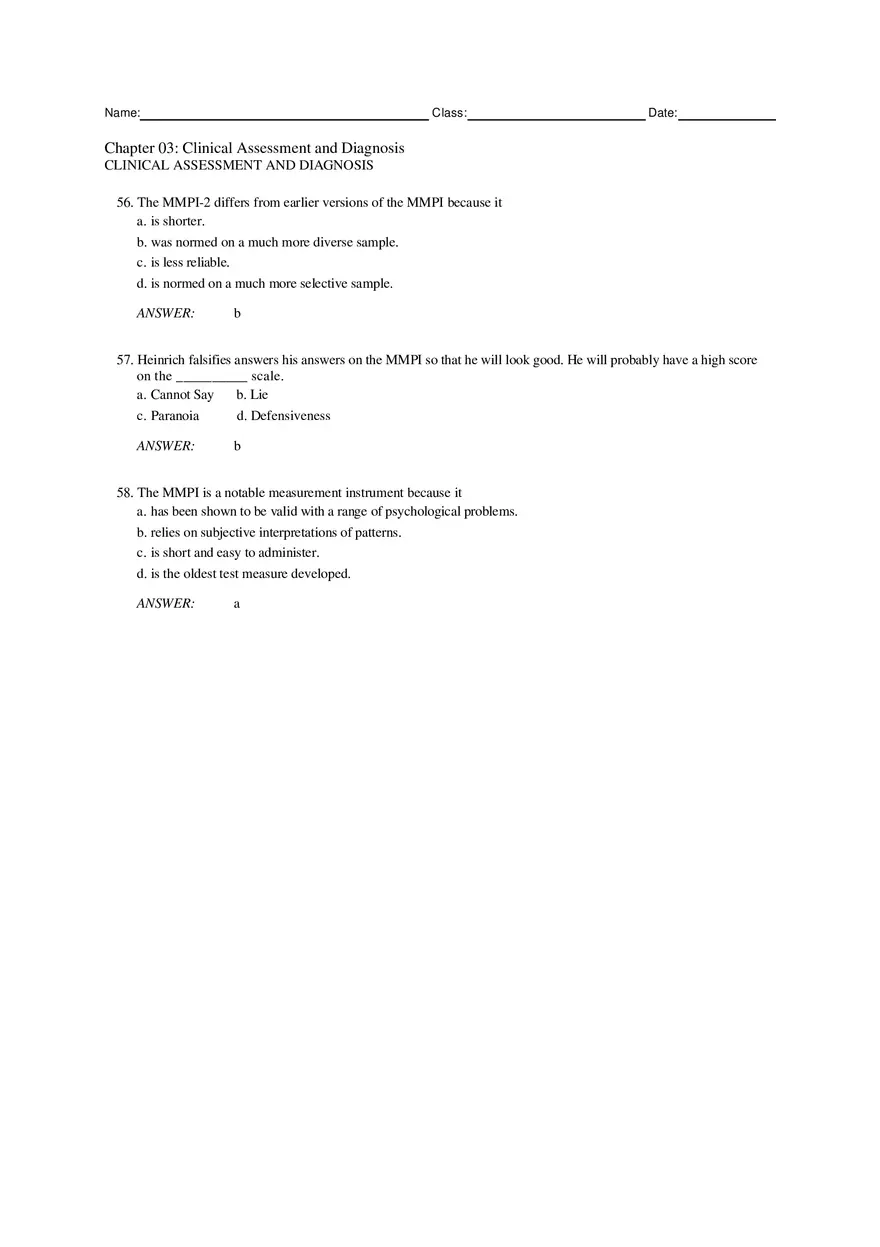 Chapter 3 Clinical Assessment and Diagnosis Part 2 - Page 8