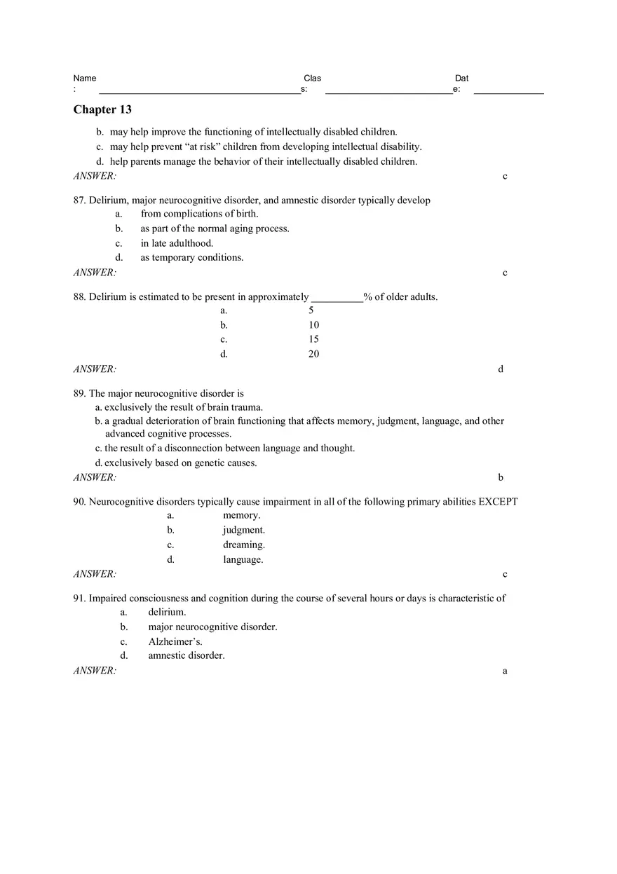 Chapter 13 - Developmental Perspective on Psychological Disorders - Page 9