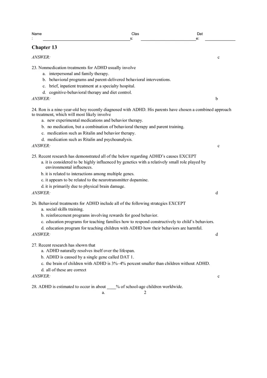Chapter 13 - Developmental Perspective on Psychological Disorders - Page 27