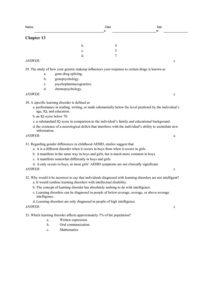 Chapter 13 - Developmental Perspective on Psychological Disorders - Page 28