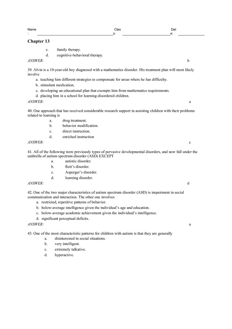 Chapter 13 - Developmental Perspective on Psychological Disorders - Page 30