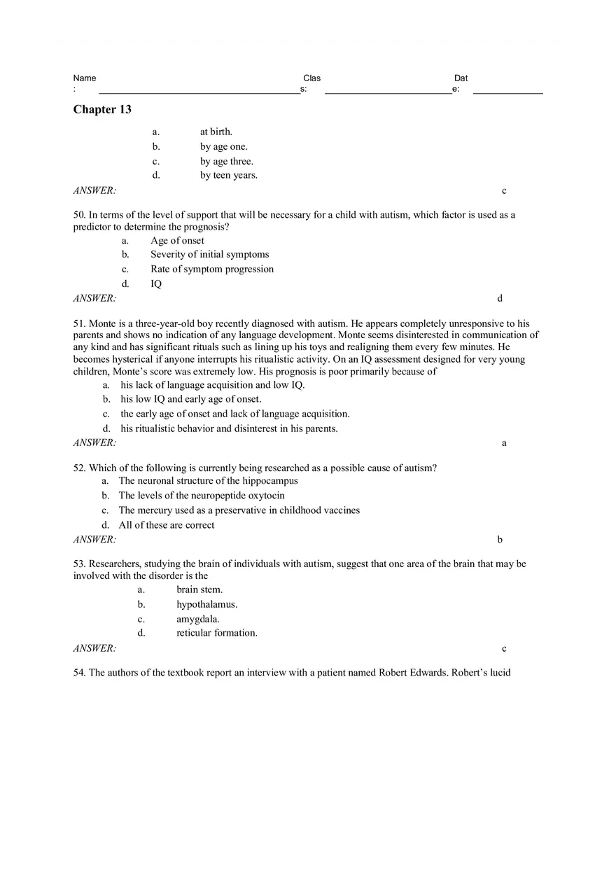 Chapter 13 - Developmental Perspective on Psychological Disorders - Page 32