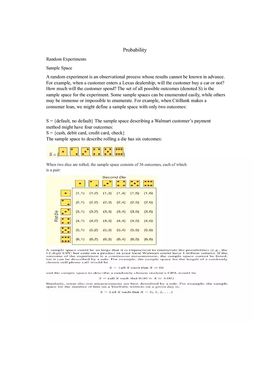 Propability - Practice Materials for Statistics - Page 1