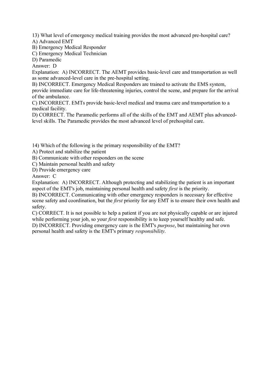 Introduction to Emergency Medical Care Part 1 - Page 7