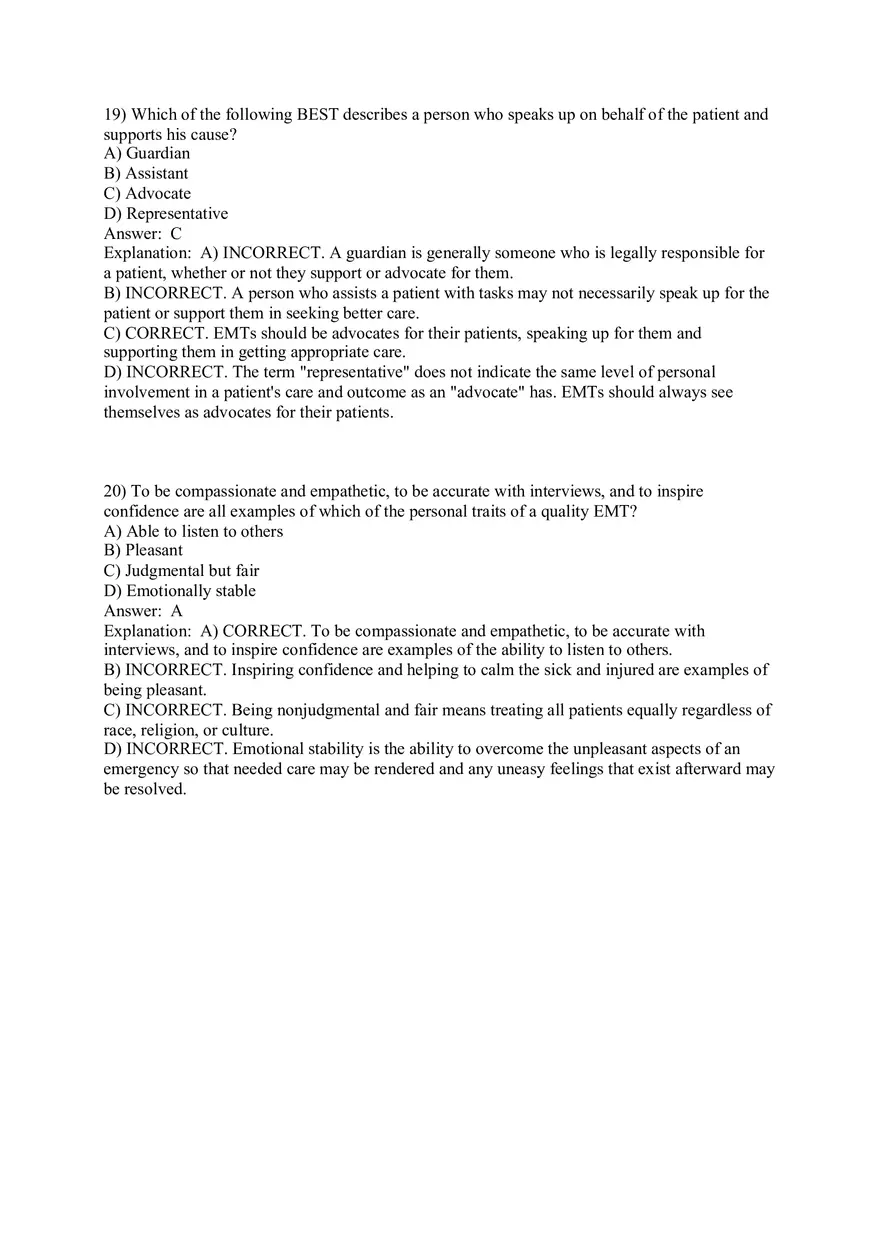 Introduction to Emergency Medical Care Part 1 - Page 10