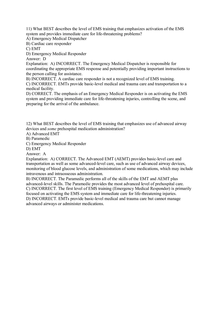 Introduction to Emergency Medical Care Part 1 - Page 6