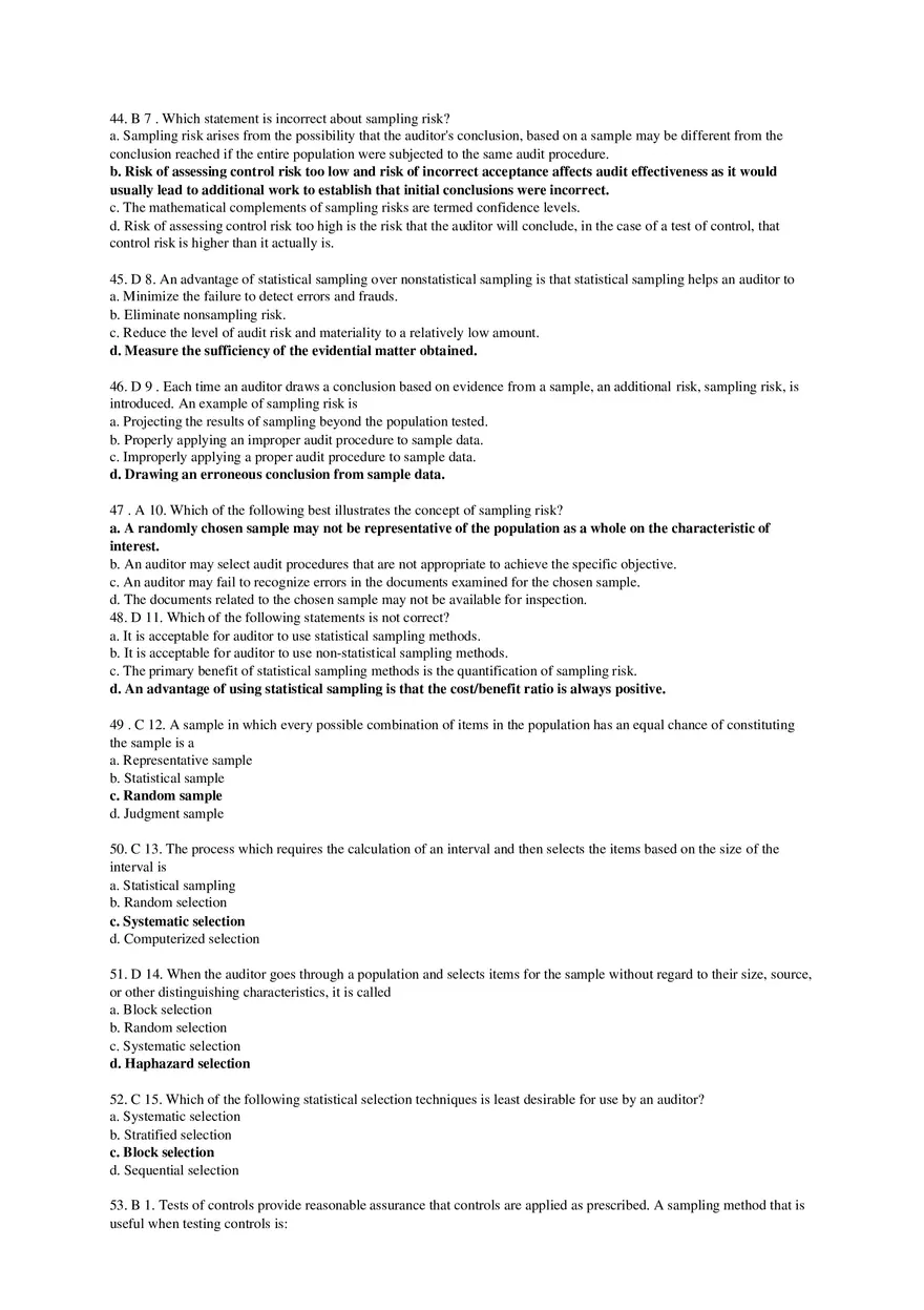 Audit Sampling(Test of Control) - Page 13