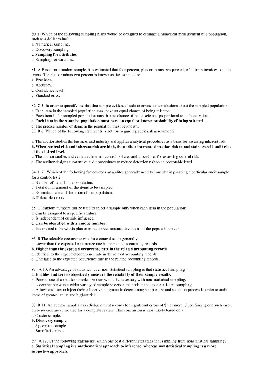 Audit Sampling(Test of Control) - Page 17