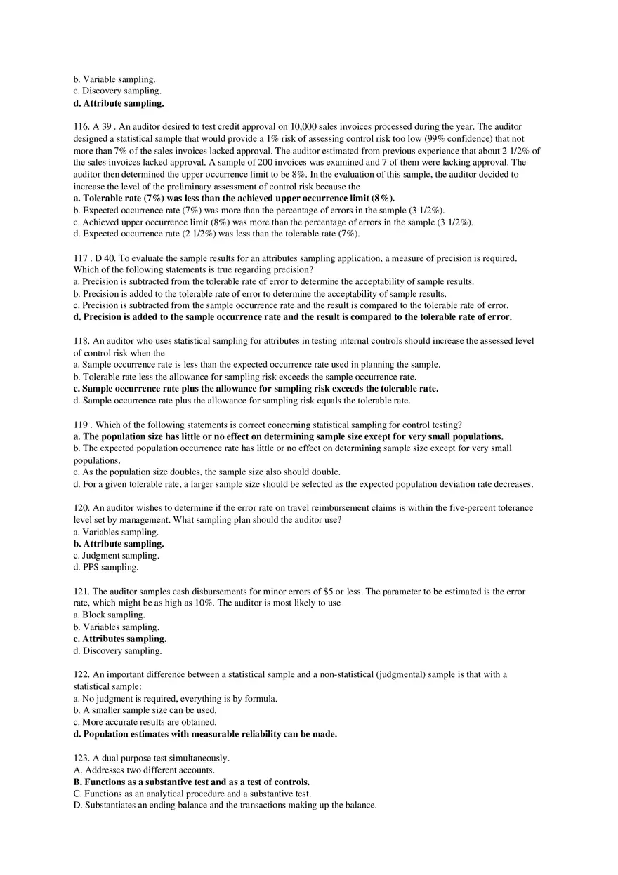 Audit Sampling(Test of Control) - Page 6