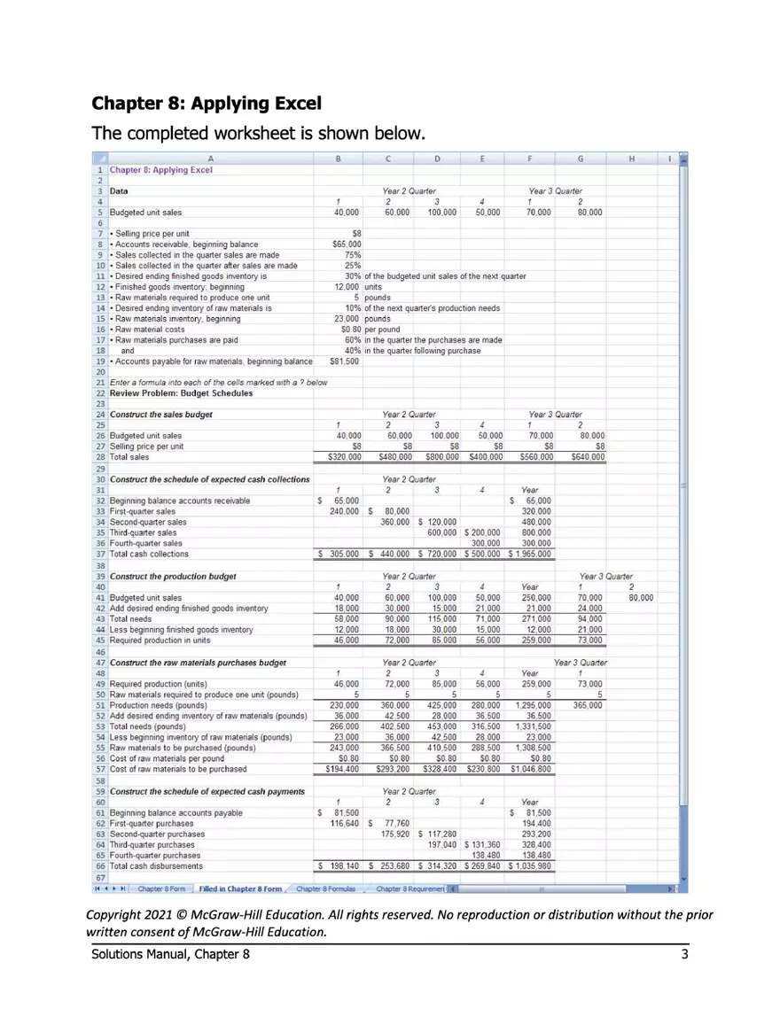 Managerial Accounting 17e Solutions Chapter 8 - Page 13