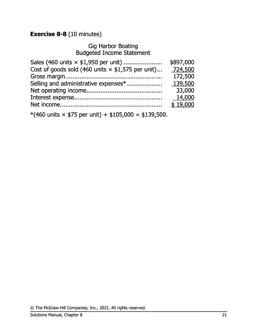 Managerial Accounting 17e Solutions Chapter 8 - Page 14