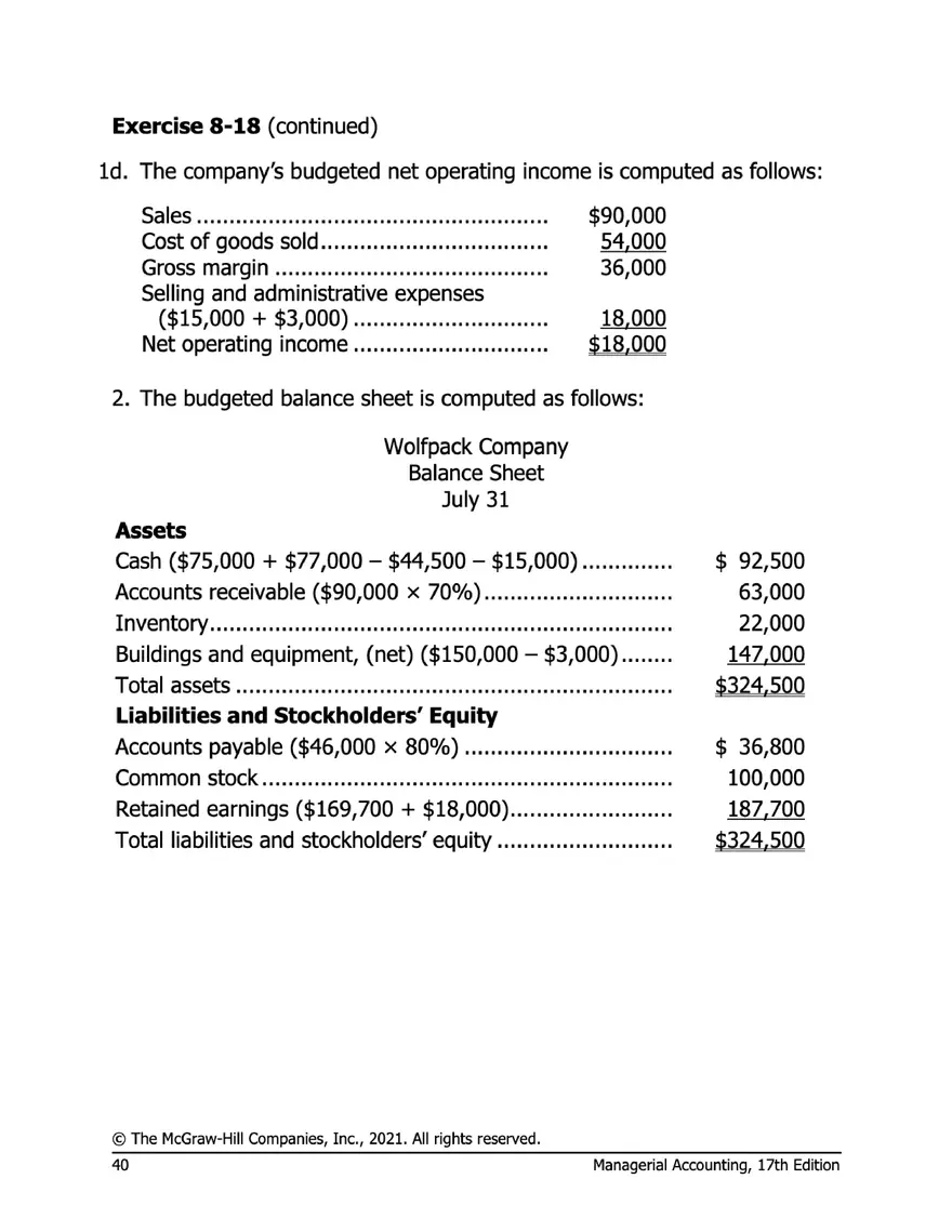 Managerial Accounting 17e Solutions Chapter 8 - Page 34