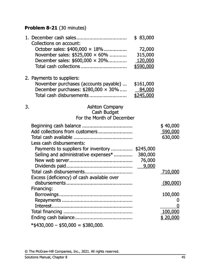 Managerial Accounting 17e Solutions Chapter 8 - Page 40