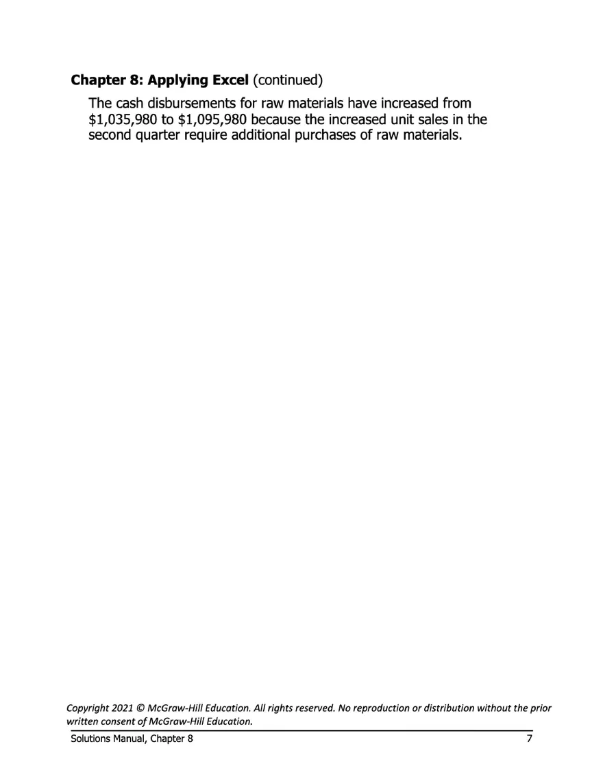 Managerial Accounting 17e Solutions Chapter 8 - Page 57