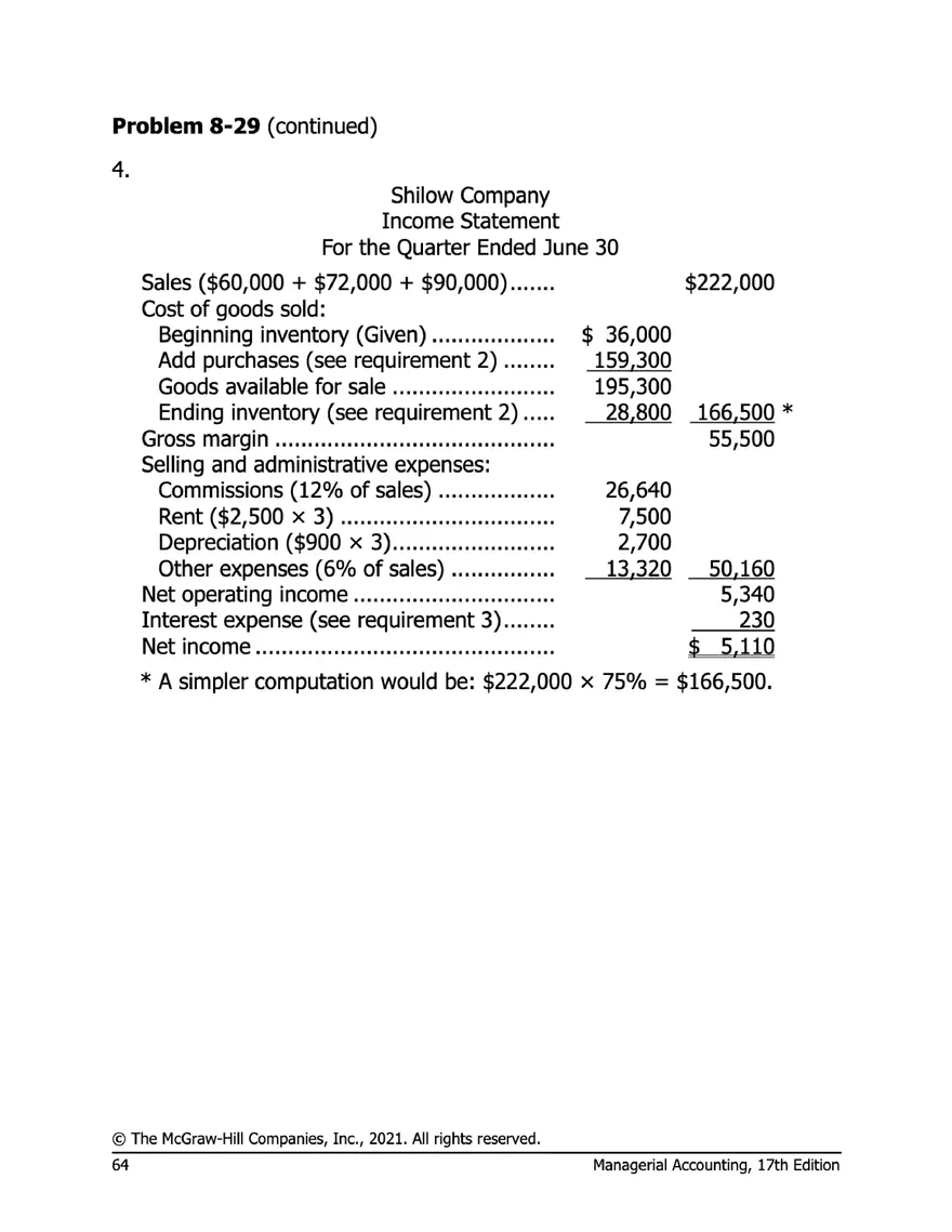 Managerial Accounting 17e Solutions Chapter 8 - Page 61