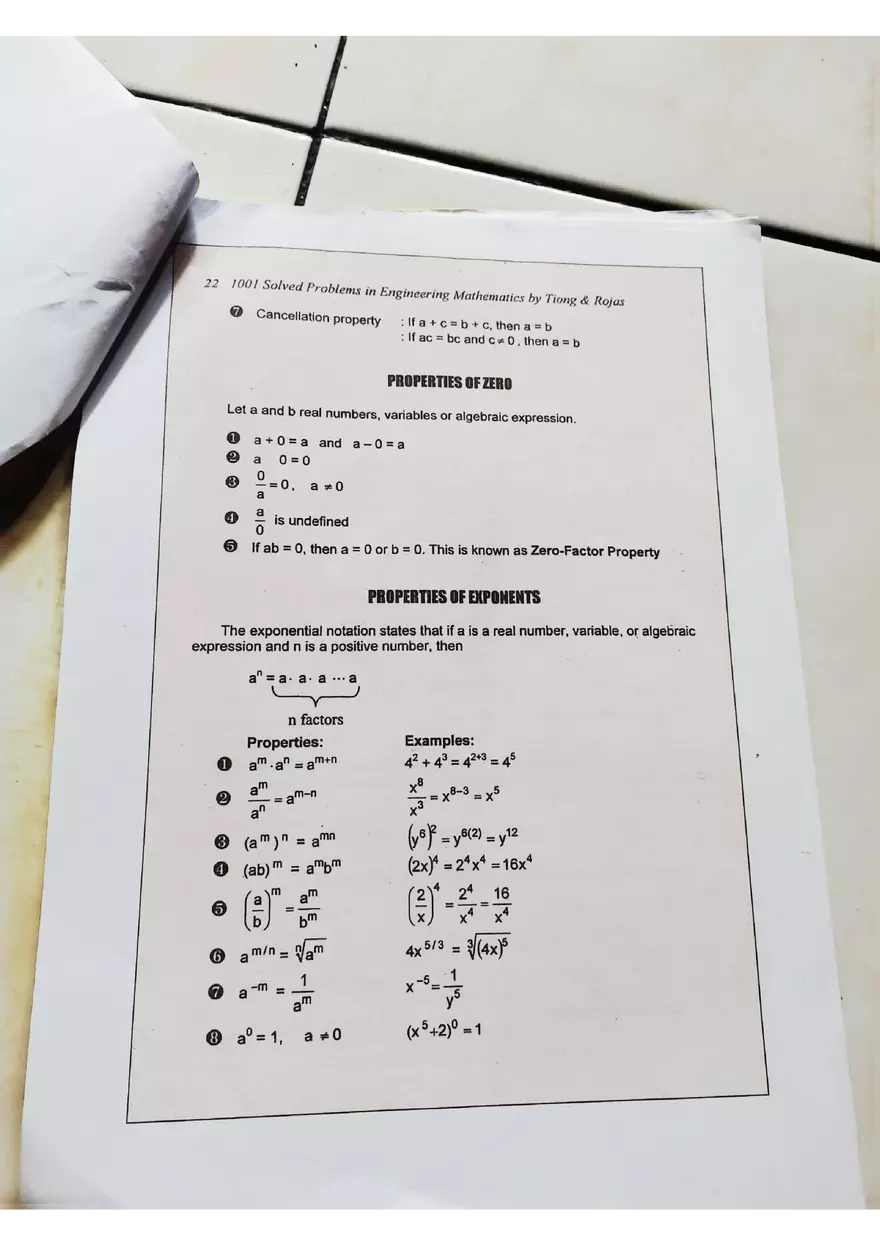 Fundamentals in Algebra - Basic Rules - Page 4
