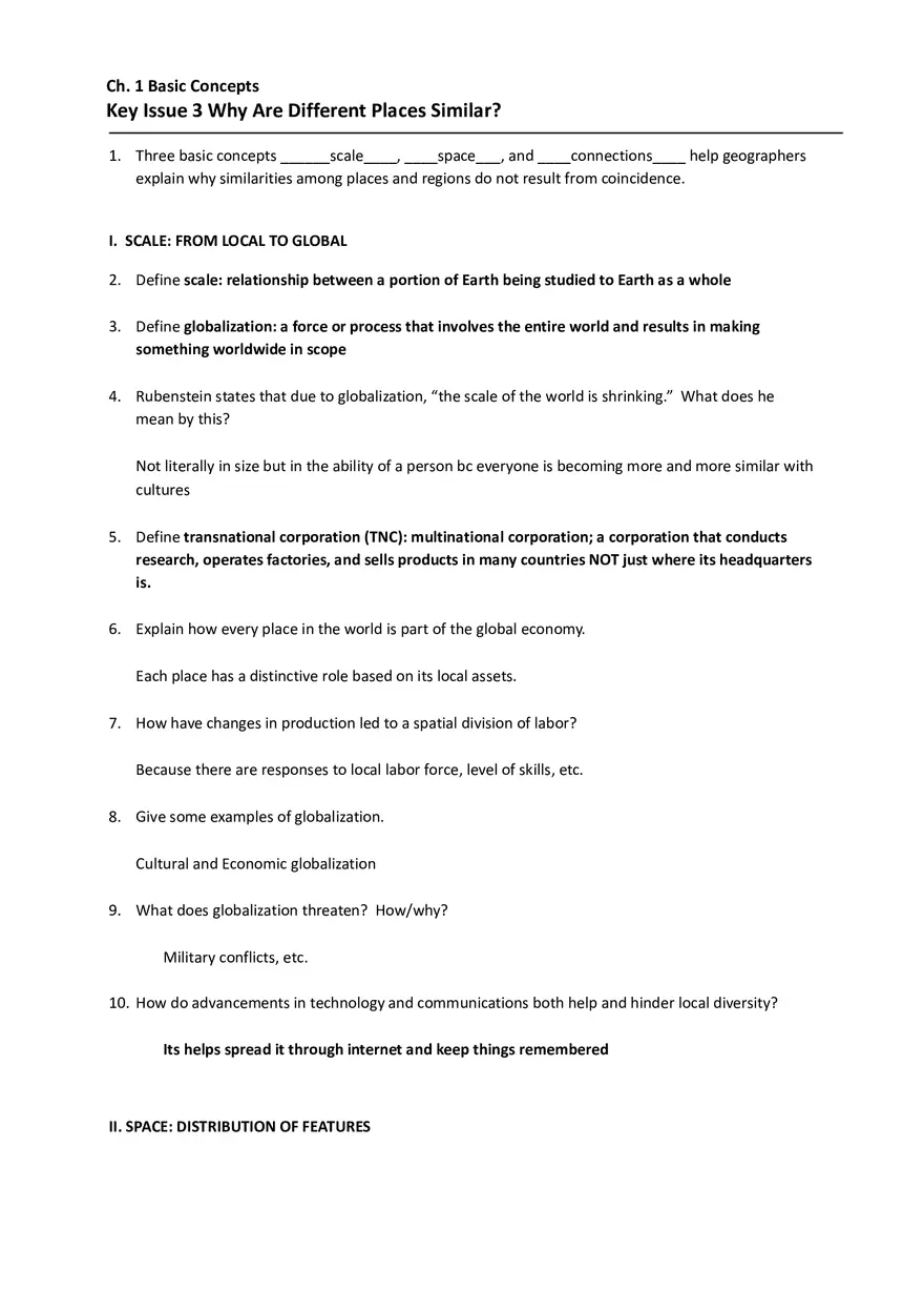 Why Are Different Places Similar - Page 1