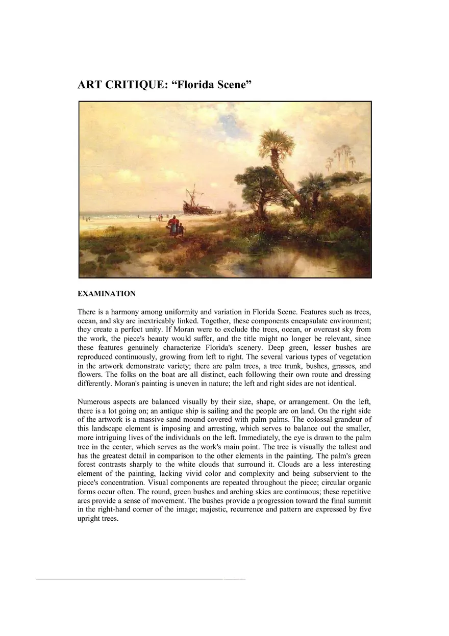 Florida Scene - Art Critique - Page 1
