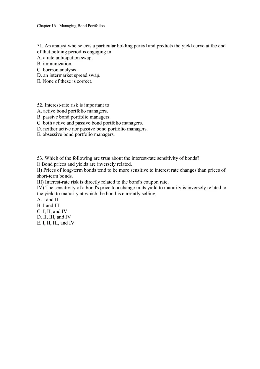 Managing Bond Portfolios Assignment 2 - Page 7
