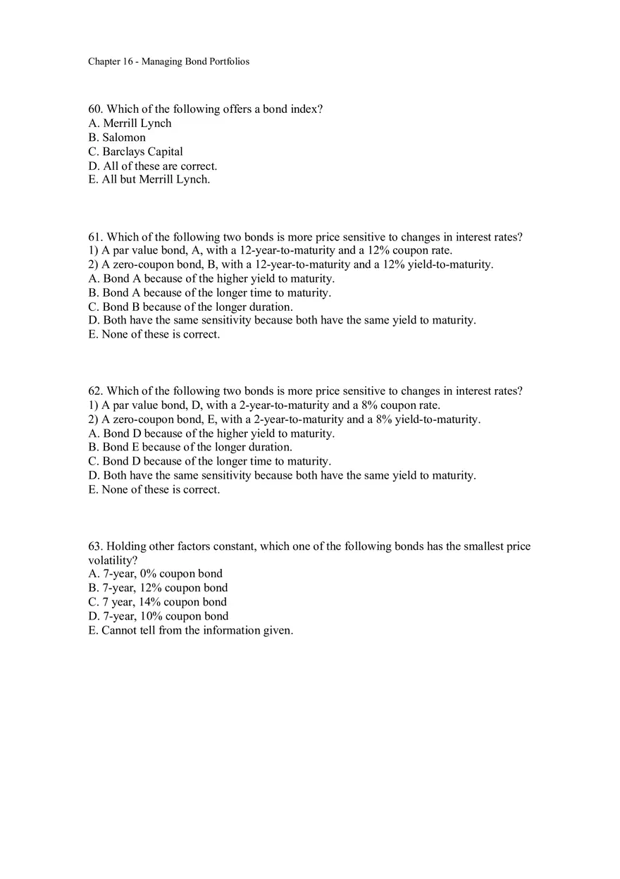 Managing Bond Portfolios Assignment 2 - Page 10
