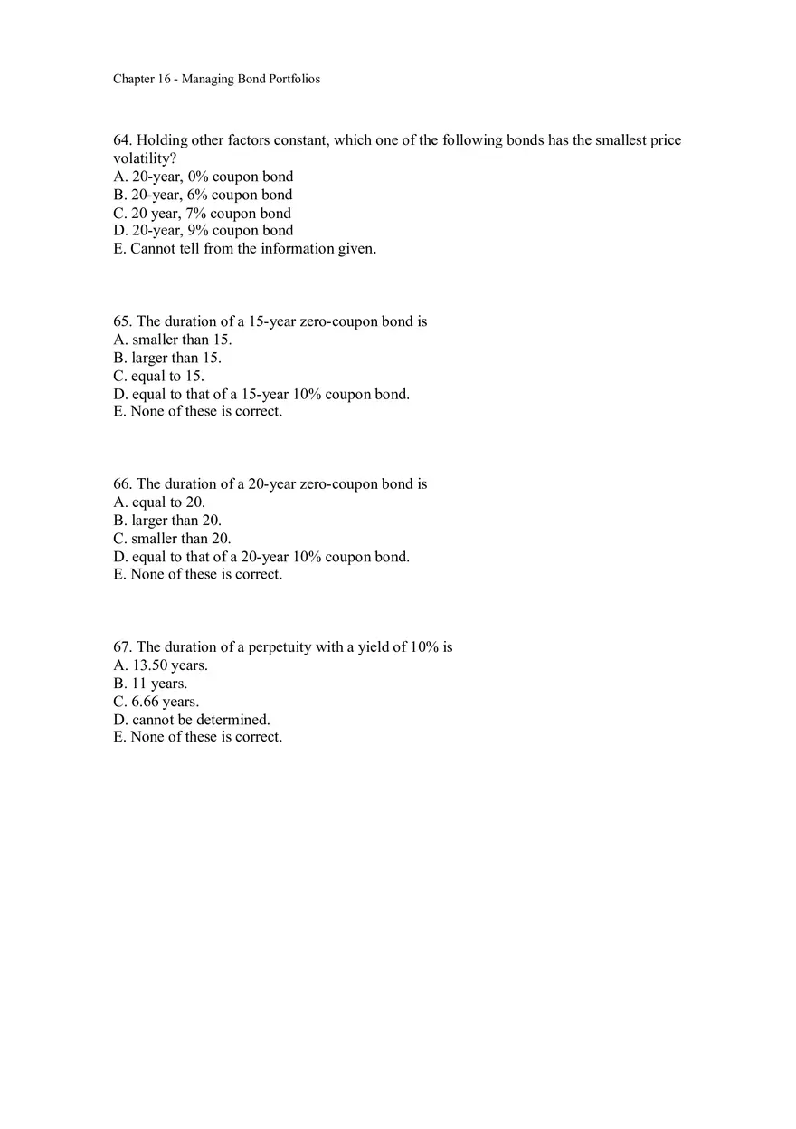 Managing Bond Portfolios Assignment 2 - Page 11