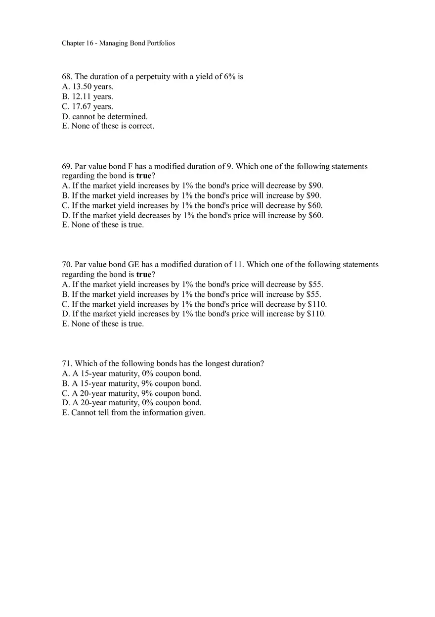 Managing Bond Portfolios Assignment 2 - Page 12