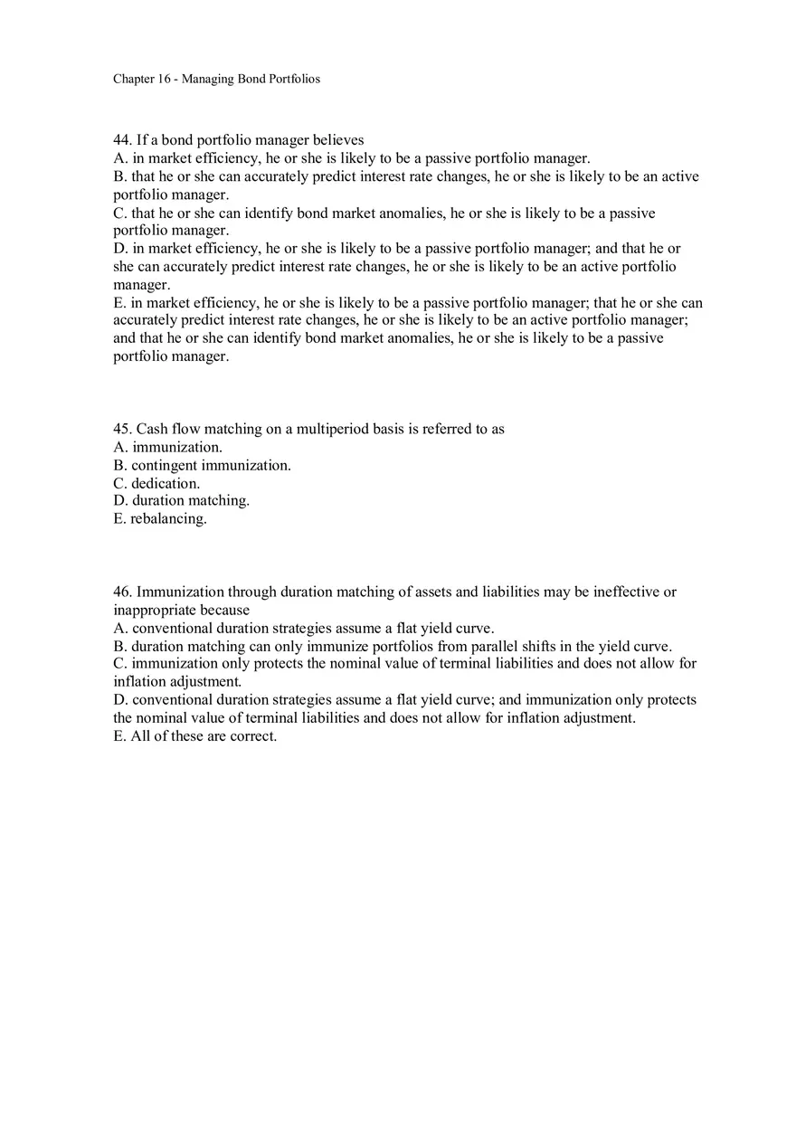 Managing Bond Portfolios Assignment 2 - Page 2
