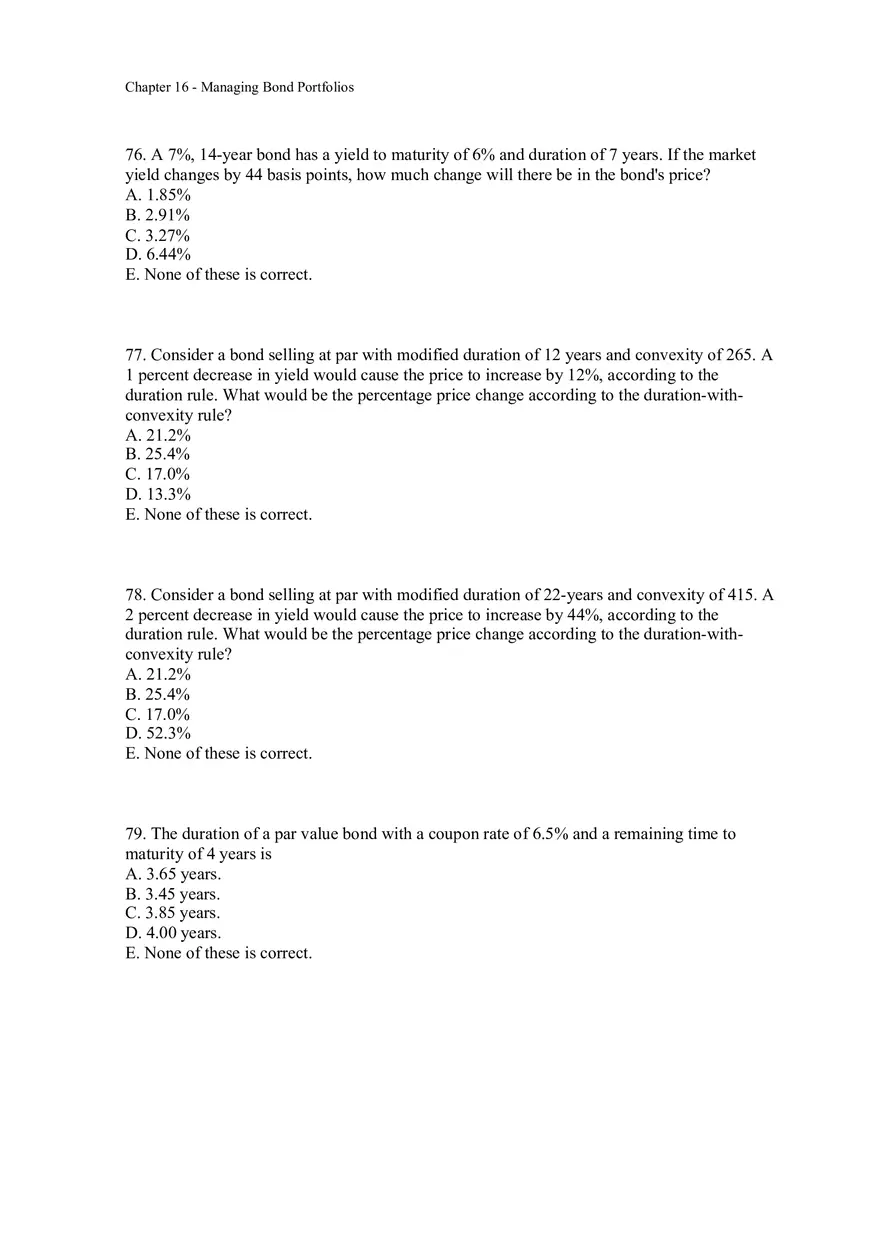 Managing Bond Portfolios Assignment 2 - Page 3