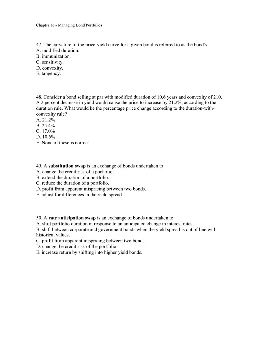 Managing Bond Portfolios Assignment 2 - Page 6
