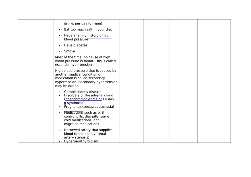 High Blood Pressure Teaching Plan and Methods - Page 3