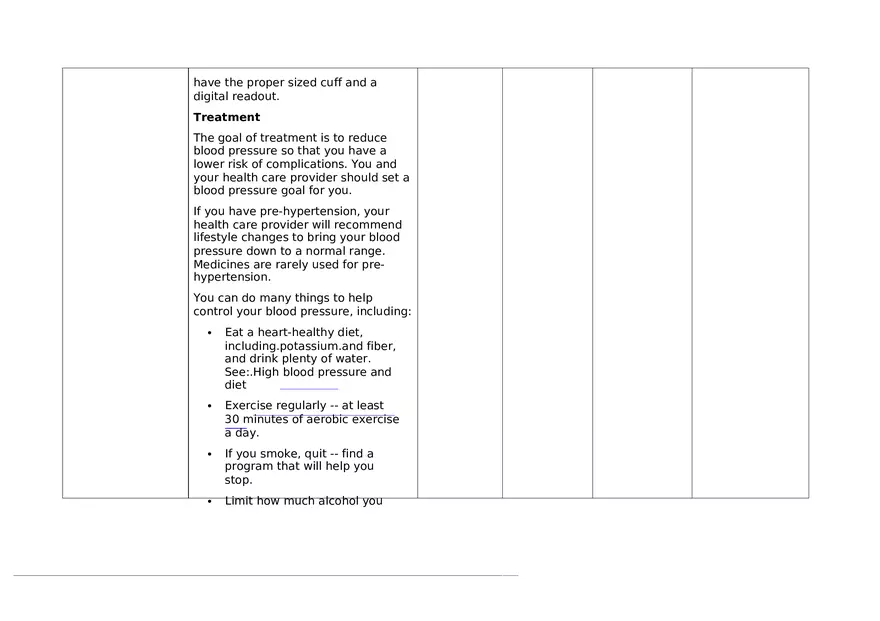 High Blood Pressure Teaching Plan and Methods - Page 5