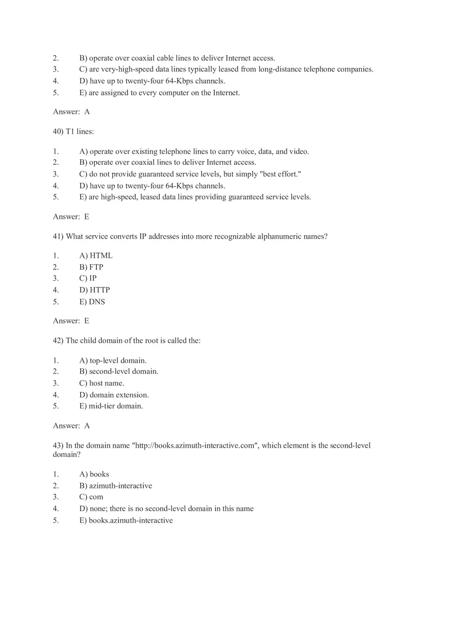 Telecommunications, the Internet, and Wireless Technology 1 - Page 8