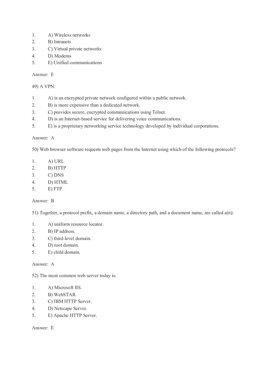 Telecommunications, the Internet, and Wireless Technology 1 - Page 10