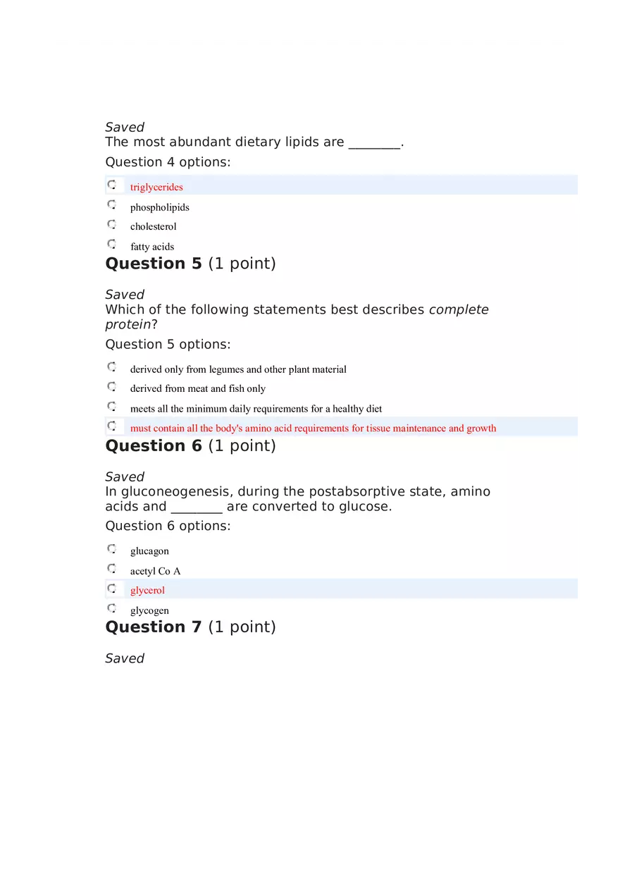 Chapter 24 Quiz Nutrition - Page 2