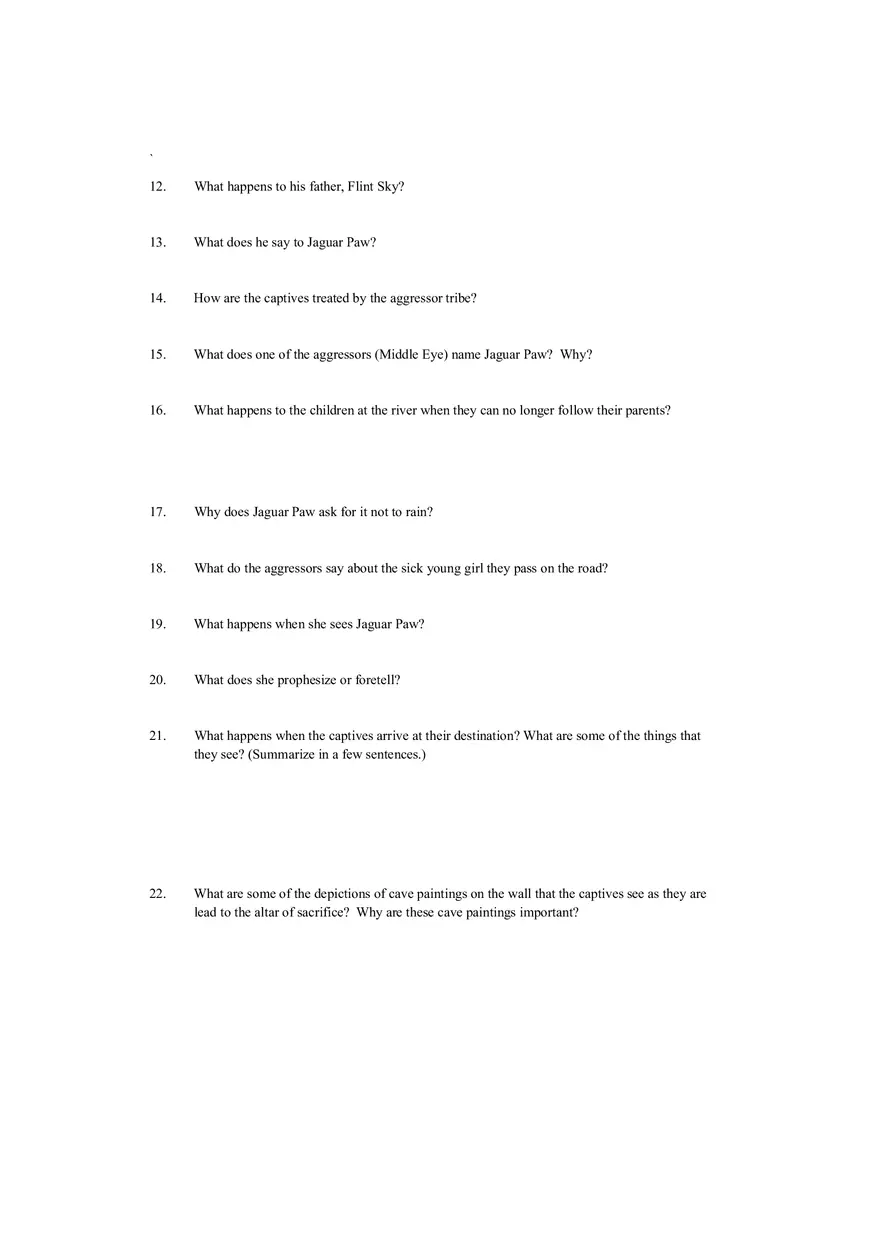 Apocalypto Viewing Questions - Page 2