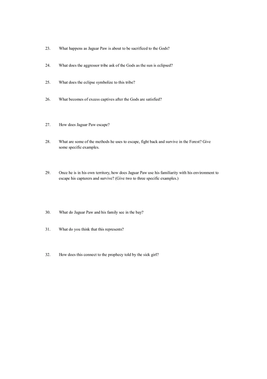 Apocalypto Viewing Questions - Page 3