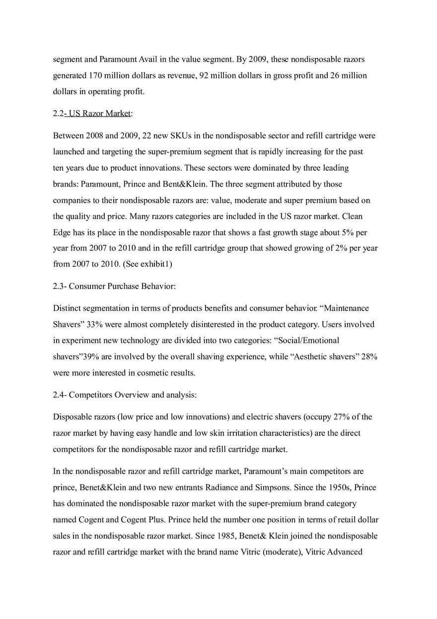 Clean Edge Razor Case Analysis - Page 2