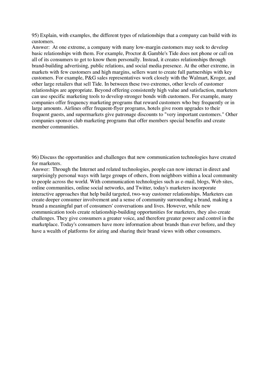 Marketing - Creating and Capturing Customer Value Part 3 - Page 7