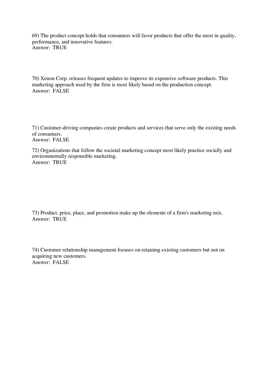 Marketing - Creating and Capturing Customer Value Part 3 - Page 1