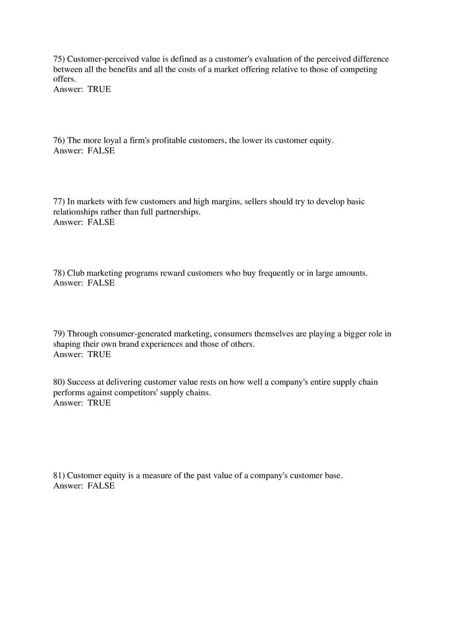 Marketing - Creating and Capturing Customer Value Part 3 - Page 2