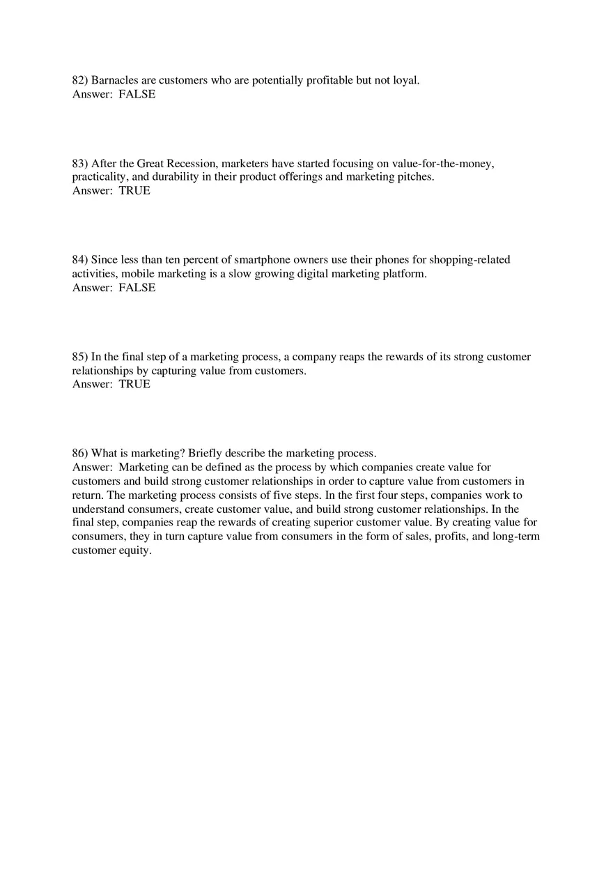 Marketing - Creating and Capturing Customer Value Part 3 - Page 3