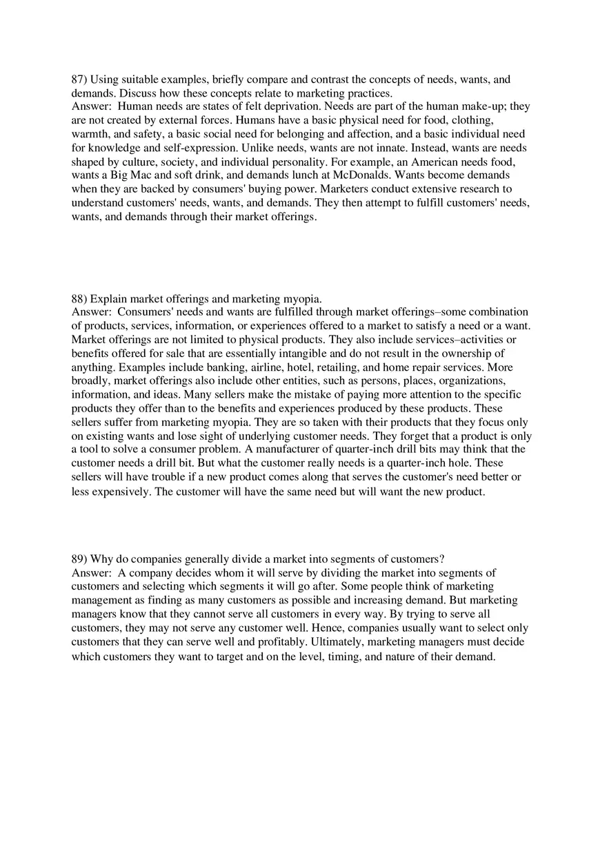 Marketing - Creating and Capturing Customer Value Part 3 - Page 4