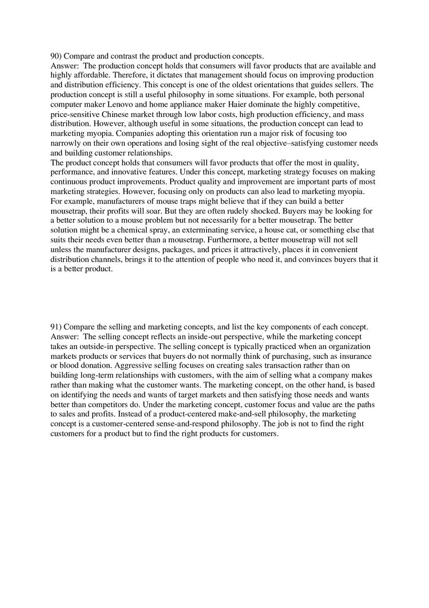 Marketing - Creating and Capturing Customer Value Part 3 - Page 5