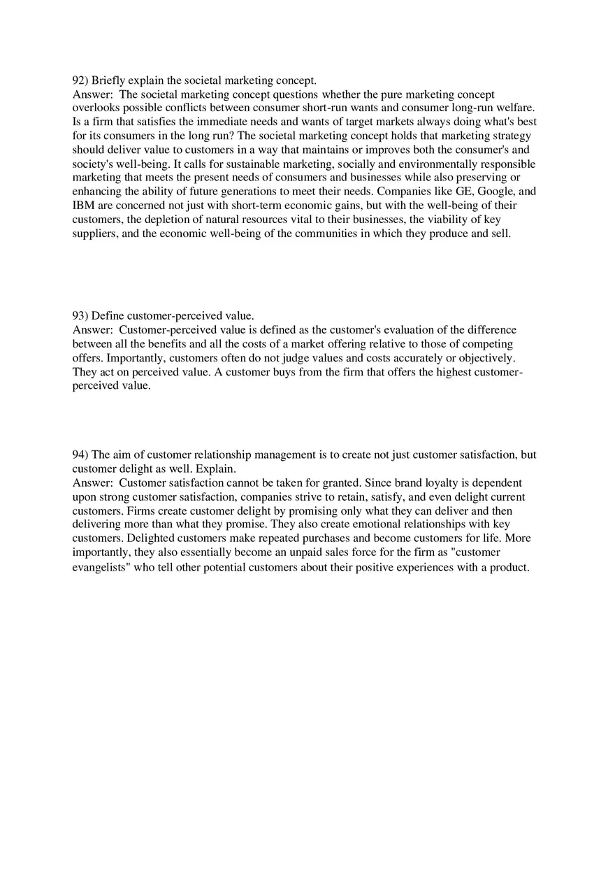 Marketing - Creating and Capturing Customer Value Part 3 - Page 6