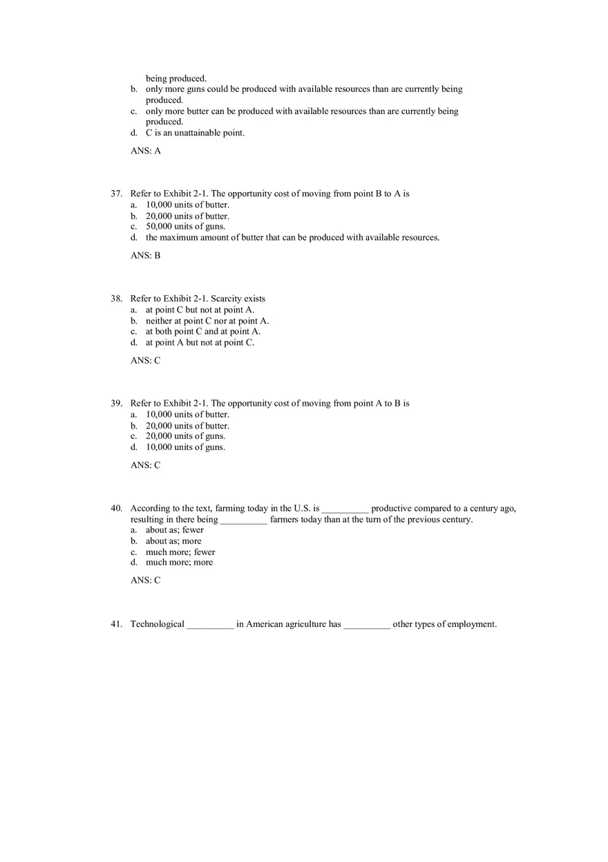 Production Possibilities Frontier Framework Answer Key 1 - Page 9