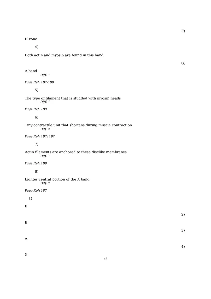 The Muscular System Questions and Answers (57-99) - Page 7