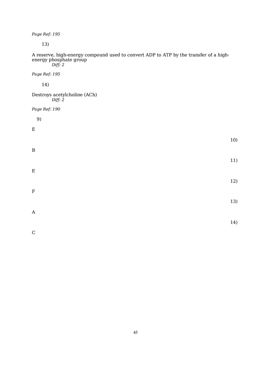 The Muscular System Questions and Answers (57-99) - Page 10