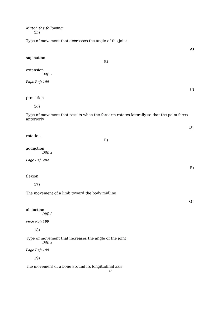 The Muscular System Questions and Answers (57-99) - Page 11