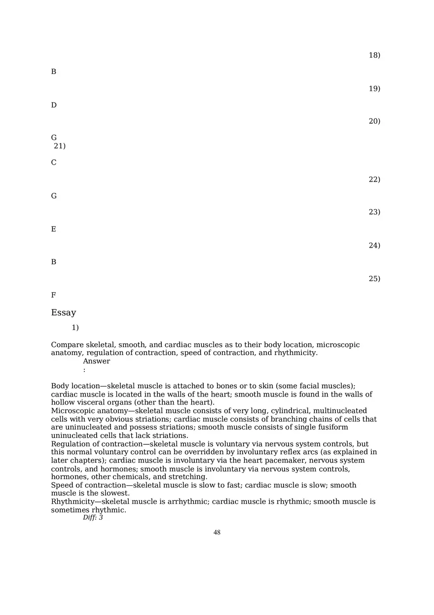 The Muscular System Questions and Answers (57-99) - Page 13